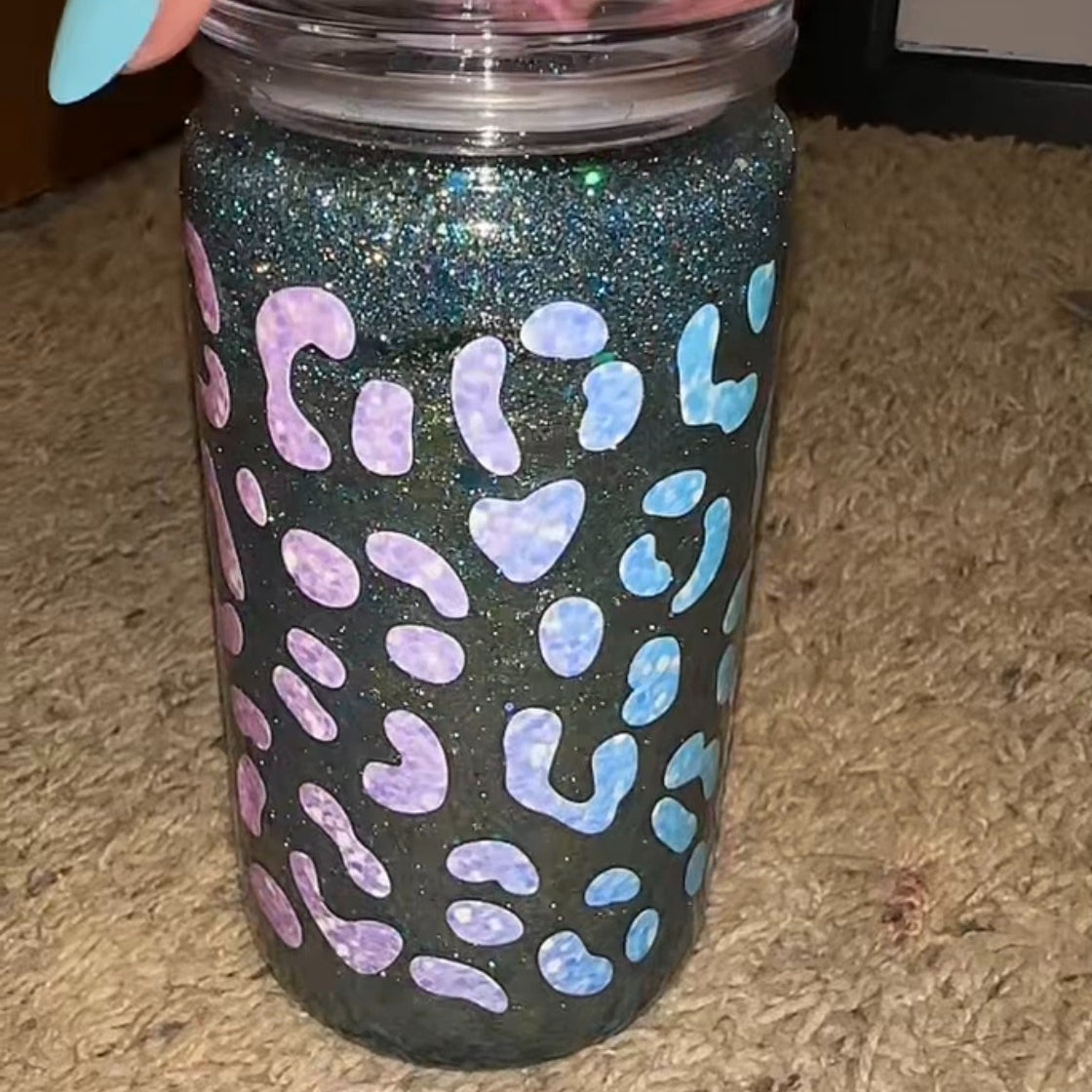Premade Snowglobe Cup 🩷💚💙💜